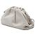 Borsa a tracolla The Mini Pouch in nappa bianca Bottega Veneta Bianco - vista 2