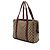 Borsa business Gucci GG Canvas Web beige - vista 2