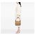 Bolsa de Ombro Gucci em Lona Bege com Web - vista 5