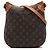 Bolso Bandolera Louis Vuitton Monogram Odeon PM Marrón Castaño