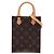Bolsa Louis Vuitton Monogram Petit Sac Plat Castanha Marrom