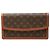 Bolso de mano Louis Vuitton Monogram Pochette Dame GM marrón Castaño
