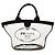 Prada PVC Canapa Logo Tote Satchel schwarz