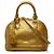 Borsa Satchel Alma BB Louis Vuitton Monogram Vernis Gold D'oro