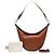 Bolsa Luna Hobo Small em couro marrom LOEWE - vista 7