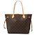 Sac cabas Louis Vuitton Monogram Neverfull MM Marron