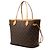 Sac cabas Louis Vuitton Monogram Neverfull MM Marron - vue 2