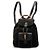 Black Gucci Suede Bamboo Drawstring Backpack