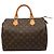 Borsa Boston Louis Vuitton Monogram Speedy 30 Marrone