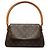 Bolso de hombro Mini Looping Monogram Louis Vuitton marrón Castaño