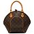 Sac à main Louis Vuitton Monogram Ellipse PM Marron