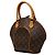 Sac à main Louis Vuitton Monogram Ellipse PM Marron - vue 2