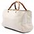 Bamboo Borsa Gucci Medium Shopper Satchel in pelle di vitello bianca con bambù Bianco - vista 2