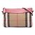 Borsa a tracolla Burberry House Check Canvas Derby Peyton Beige
