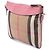 Borsa a tracolla Burberry House Check Canvas Derby Peyton Beige - vista 2