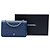 Borsa a tracolla Chanel CC in lambskin blu con borchie Wallet On Chain - vista 7