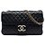 Borsa a tracolla Chanel Medium Quilted Lambskin Westminster Pearl Flap nera Nero
