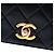 Borsa a tracolla Chanel Medium Quilted Lambskin Full Flap nera Nero - vista 5