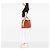 Bolso Prada Medium Saffiano Cuir de Doble Asa Naranja - vista 6