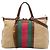 Gucci Rania Medium Canvas Web Top Handle Bag Satchel braun