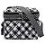 Chanel CC Canvas Gingham Lunch Box Schultertasche in Schwarz