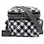 Chanel CC Canvas Gingham Lunch Box Schultertasche in Schwarz - Ansicht 7
