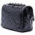 Borsa a tracolla Chanel Mini Square Classic in vernice nera con patta singola Nero - vista 2