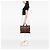 Borsa Tote Hermès Herline MM in tela marrone - vista 6