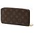 Brown Louis Vuitton Monogram Zippy Long Wallet - view 2