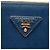 Blue Prada Medium Saffiano Lux Galleria Double Zip Satchel Tasche Blau - Ansicht 5