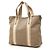 Bolso Satchel Prada de lona Canapa beige con logo - vista 2