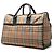 Borsa da viaggio Burberry Haymarket Check Canvas Nera Nero - vista 2