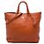Sac cabas convertible ouvert Prada Vitello Daino Orange