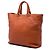 Sac cabas convertible ouvert Prada Vitello Daino Orange - vue 2