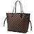 Borsa Tote Louis Vuitton Damier Ebene Neverfull MM marrone - vista 2