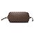 Borsa Tote Louis Vuitton Damier Ebene Neverfull MM marrone - vista 3