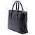 Sac business Prada Saffiano noir - vue 2