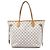 Louis Vuitton Damier Azur Neverfull MM Tote Bag weiß