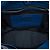 Borsa Tote Satchel Convertibile Prada Vitello Daino Blu con Cerniera Laterale - vista 4
