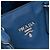 Borsa Tote Satchel Convertibile Prada Vitello Daino Blu con Cerniera Laterale - vista 5