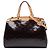 Borsa Satchel Louis Vuitton Monogram Vernis Brea MM Viola Porpora