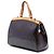 Borsa Satchel Louis Vuitton Monogram Vernis Brea MM Viola Porpora - vista 2