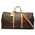 Borsa da viaggio Louis Vuitton Monogram Keepall Bandouliere 60 Marrone