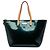Borsa Louis Vuitton Monogram Vernis Bellevue GM Verde