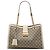 Padlock Borsa Tote Gucci Medium GG Supreme con Lucchetto Beige