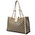 Padlock Borsa Tote Gucci Medium GG Supreme con Lucchetto Beige - vista 2