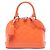 Louis Vuitton Monogram Vernis Alma BB Satchel Orange