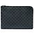Borsa a pochette Louis Vuitton Damier Graphite Pochette Jour GM nera Nero