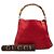 Borsa Satchel Diana Gucci in pelle di vitello rossa con bambù Rosso - vista 7