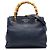 Borsa Small Bamboo Shopper Gucci in pelle di vitello blu